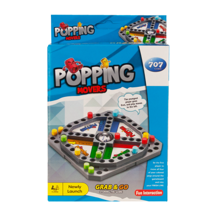 TG59951 New Popping Movers Ludo Board Game for Kids – Family Race