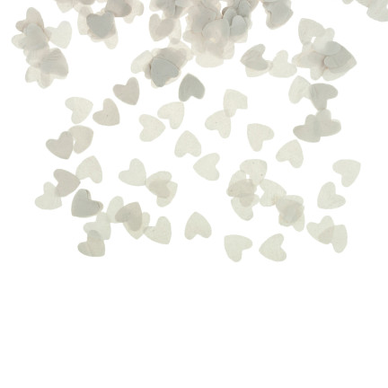 TG60120 CONFETTI TUBA SHOOTING WHITE HEARTS für eine Hochzeit Valentinstag-Empfang