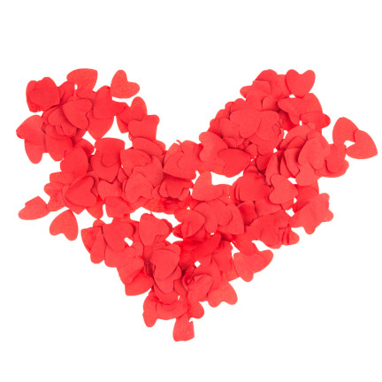 TG60121 CONFETTI TUBA SHOOTING RED HEARTS für eine Hochzeit zum Valentinstag