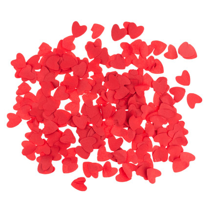 TG60121 CONFETTI TUBA SHOOTING RED HEARTS für eine Hochzeit zum Valentinstag