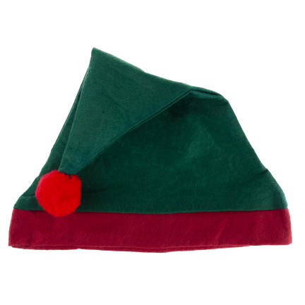 Elfí čepice, vánoční čepice, univerzální, zelená a červená, 1ks.