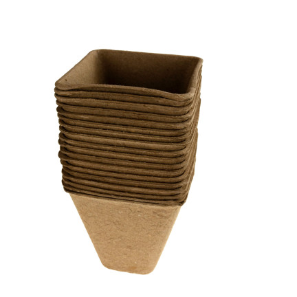 TG60480 TORF TÖPFE P8 BIOLOGISCH ABBAUBAR SETZLINGE SETZLINGE 8 CM 18 STÜCK