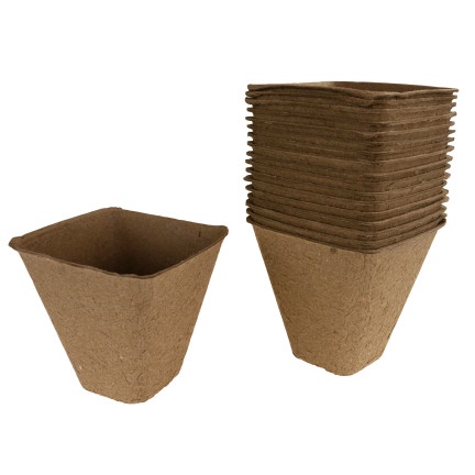 TG60480 TORF TÖPFE P8 BIOLOGISCH ABBAUBAR SETZLINGE SETZLINGE 8 CM 18 STÜCK
