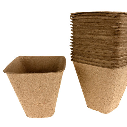 TG60480 TORF TÖPFE P8 BIOLOGISCH ABBAUBAR SETZLINGE SETZLINGE 8 CM 18 STÜCK