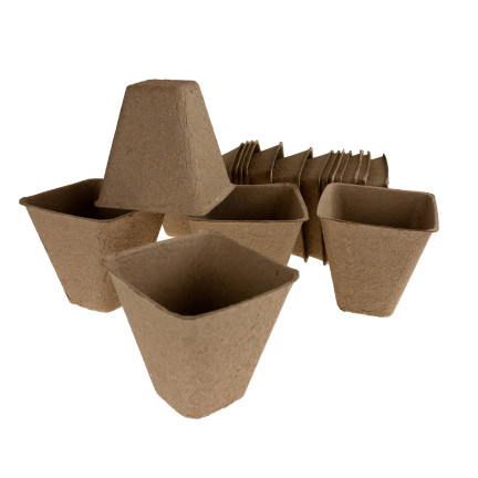 TG60480 TORF TÖPFE P8 BIOLOGISCH ABBAUBAR SETZLINGE SETZLINGE 8 CM 18 STÜCK