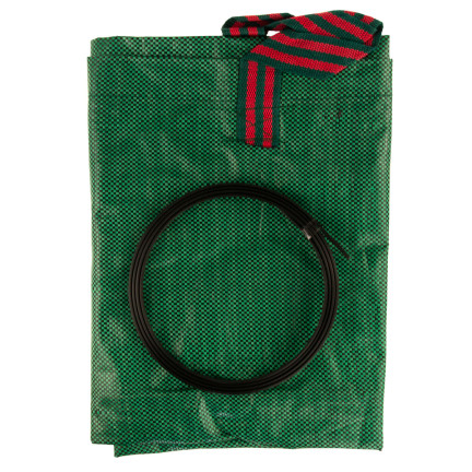 TM-00315 GARTENSACK 120L LAUBABFALLBEHÄLTER GROSS MIT OHREN MULTIFUNKTIONAL