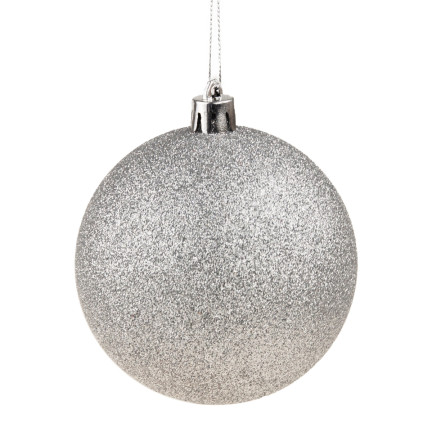 TG63172-1 SILVER BOMBES CHOINK SET 6cm 6PERSONEN NON-BREAKING CHOIN BOMBES