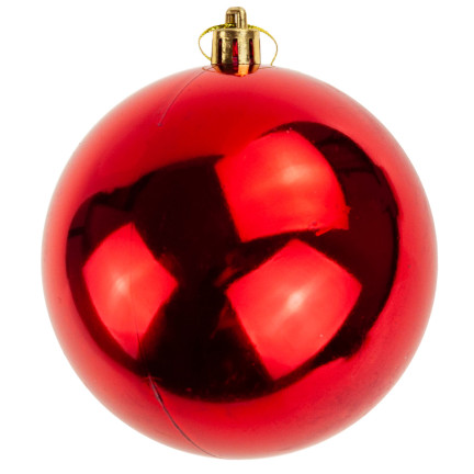 TG74324-4 KUGELN KUNSTSTOFFKUGELN SET 12PCS/KPL ROT WEIHNACHTSBAUMSCHMUCK