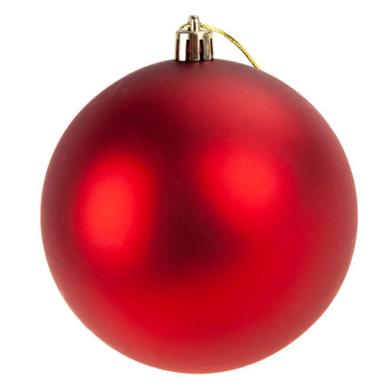 TG63172-3 Rotes Weihnachtsbaumschachtel-Set 6cm 6 Stück nicht abblätternde Weihnachtsbaumschachtel