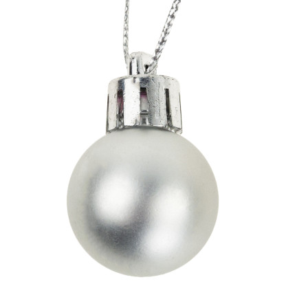TG63160-1 WEIHNACHTSBAUMKUGELN SILBER 8TLG. 2CM UNZERBRECHLICH SET