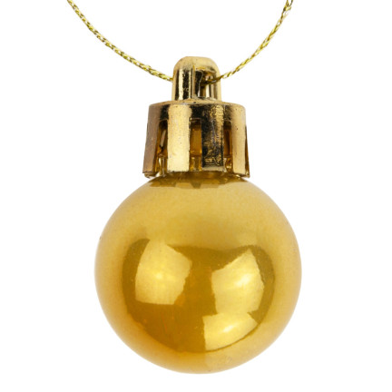 TG63160-2 GOLD WEIHNACHTSBAUMKUGELN WEIHNACHTSBAUMSCHMUCK 8TLG 2CM UNZERBRECHLICH SET