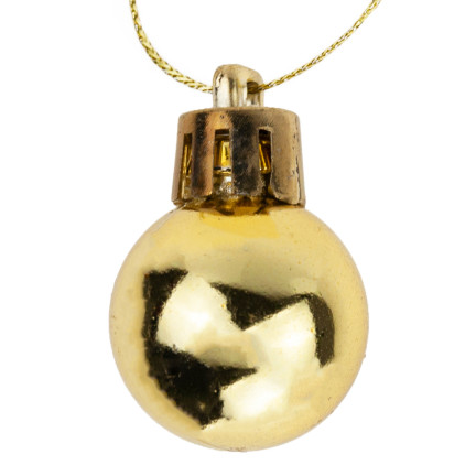 TG63160-2 GOLD WEIHNACHTSBAUMKUGELN WEIHNACHTSBAUMSCHMUCK 8TLG 2CM UNZERBRECHLICH SET