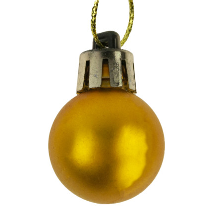 TG63160-2 GOLD WEIHNACHTSBAUMKUGELN WEIHNACHTSBAUMSCHMUCK 8TLG 2CM UNZERBRECHLICH SET