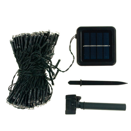 TG63191-2 SOLAR CHANDLER LAMP 200 LED 22m GIRLANDS WHITE 8 FUNKTIONEN