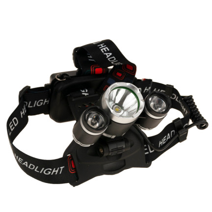 TG63200 ZOOM LED ZOOM CREE XML T6 HEADLIGHT 2 dobíjecí baterie + 2 nabíječky