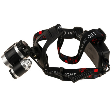 TG63200 ZOOM LED ZOOM CREE XML T6 HEADLIGHT 2 dobíjecí baterie + 2 nabíječky