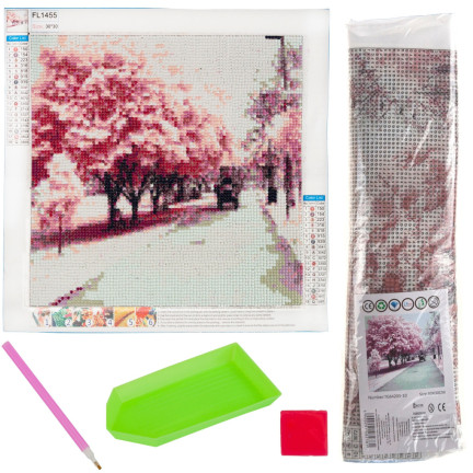 TG64203-10 DIAMANT EMBROider Diamant Malerei Diamant Mosaik PARK OF TREES ALEY 5D