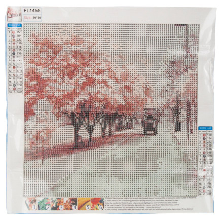 TG64203-10 DIAMANT EMBROider Diamant Malerei Diamant Mosaik PARK OF TREES ALEY 5D