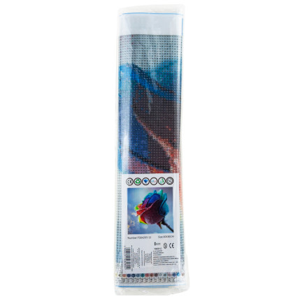TG64203-12 DIAMANT EMBROIDED Diamant Malerei Diamant Mosaik Regenbogen Rose 5D