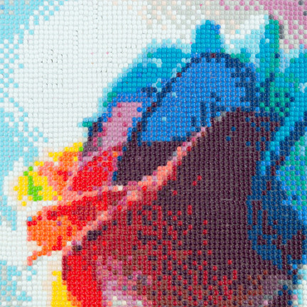 TG64203-12 DIAMANT EMBROIDED Diamant Malerei Diamant Mosaik Regenbogen Rose 5D