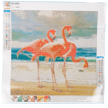 Diamant-mosaik diamant malerei flamingi vögel 5d