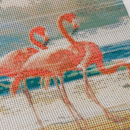 Diamant-mosaik diamant malerei flamingi vögel 5d