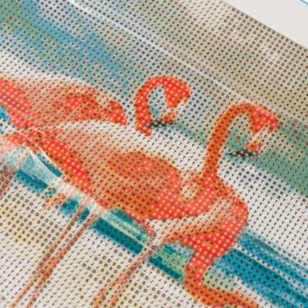 Diamant-mosaik diamant malerei flamingi vögel 5d