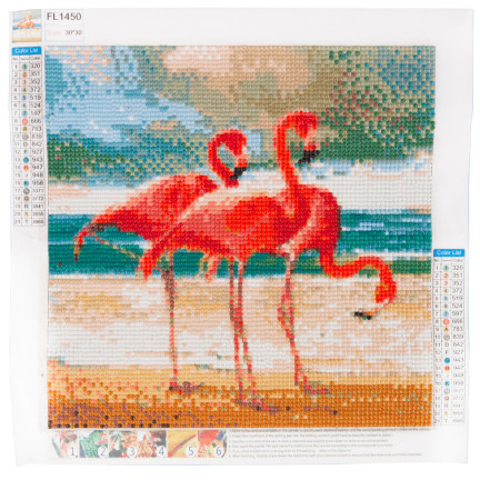 Diamant-mosaik diamant malerei flamingi vögel 5d