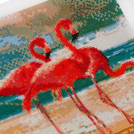 Diamant-mosaik diamant malerei flamingi vögel 5d