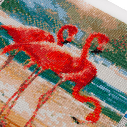 Diamant-mosaik diamant malerei flamingi vögel 5d