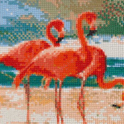 Diamant-mosaik diamant malerei flamingi vögel 5d