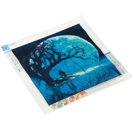 Diamant-stickerei malerei 3d mond