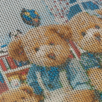 TG64203-4 DIAMANT-STICKEREI MALEREI 3D-TEDDYBÄREN