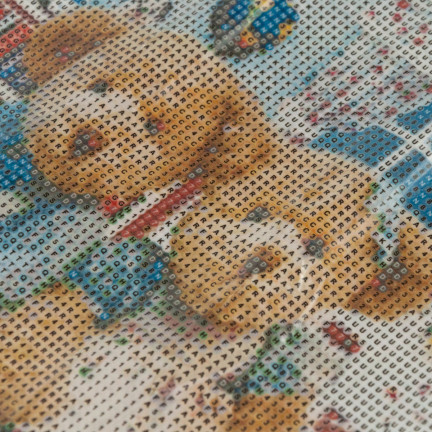 TG64203-4 DIAMANT-STICKEREI MALEREI 3D-TEDDYBÄREN