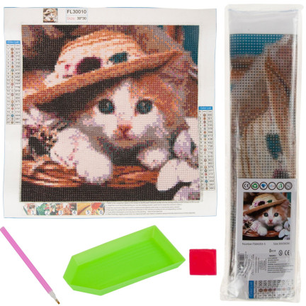 Diamant-stickerei kitty katze 3d malerei