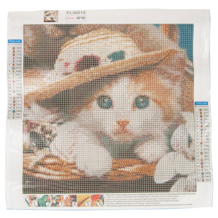 Diamant-stickerei kitty katze 3d malerei