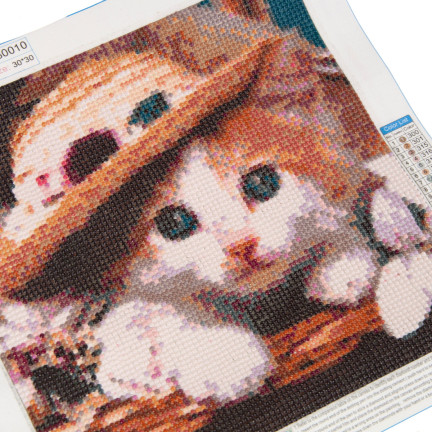 Diamant-stickerei kitty katze 3d malerei