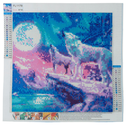 TG64203-6 VLCI DIAMANT VYŠÍVÁNÍ MALBA 3D