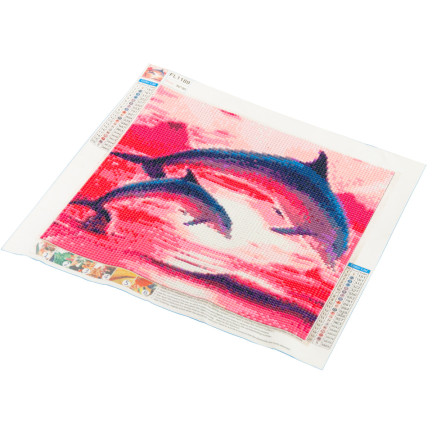 Diamant-stickerei malerei 3d delphine
