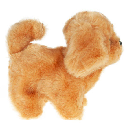 Interaktiver hund walking puppy hellbraun