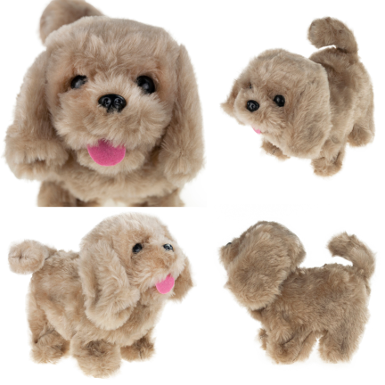 TG64208-4 INTERAKTIVNÍ PEJSEK WALKING PUPPY tmavě hnědý