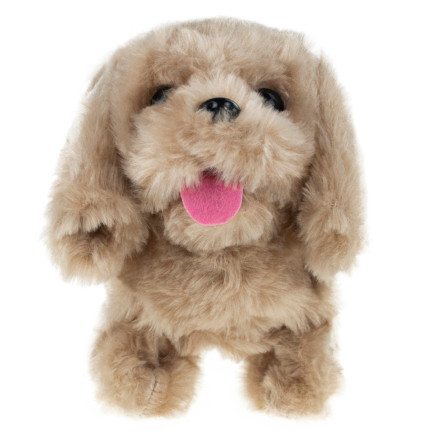 TG64208-4 INTERAKTIVNÍ PEJSEK WALKING PUPPY tmavě hnědý