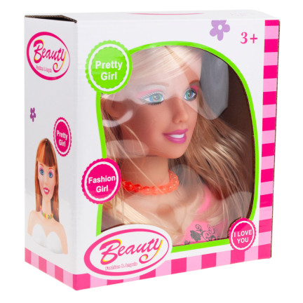 TG64209 PUPPENKOPF FÜR HAARSTYLISTIK Haare kämmen Haare malen Puppenkörper
