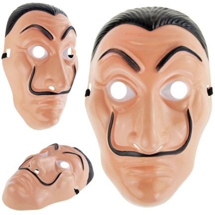 TG64369 Halloweenská maska SALVADOR DALI LA CASA DE PAPEL Útok z filmu