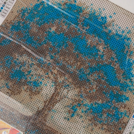 TG64203-14 DIAMOND EMBROiderie Diamond Painting Diamond Tree Mosaic BLUE 5D