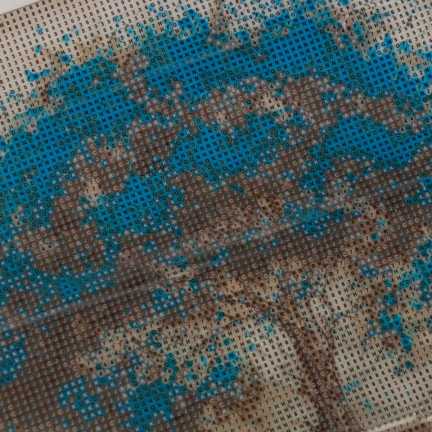 TG64203-14 DIAMOND EMBROiderie Diamond Painting Diamond Tree Mosaic BLUE 5D