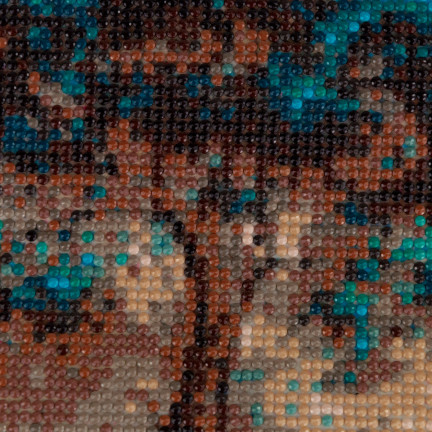 TG64203-14 DIAMOND EMBROiderie Diamond Painting Diamond Tree Mosaic BLUE 5D
