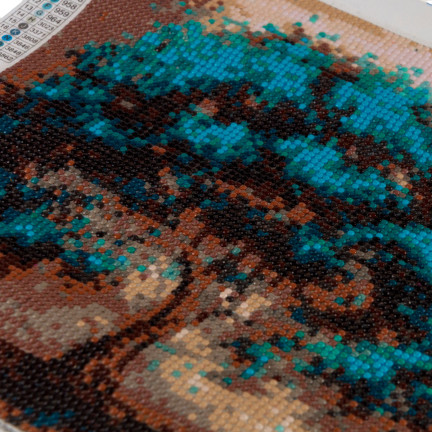 TG64203-14 DIAMOND EMBROiderie Diamond Painting Diamond Tree Mosaic BLUE 5D