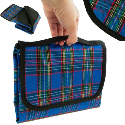 TG64612 PICNIC PICNIC MAT TURISTIC PLAIN PLAIN SPRAYING BLanket 145x80cm kariert