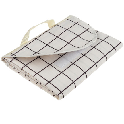 TG64613 Picknickdecke Picknick Strandmatte wasserdicht 150x150 weiß
